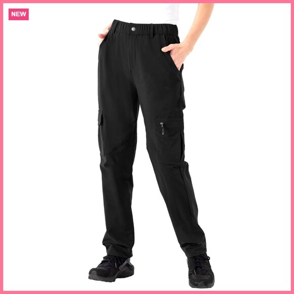 Water-Resistant Quick Dry Hiking Cargo Pants with Zipper Pockets